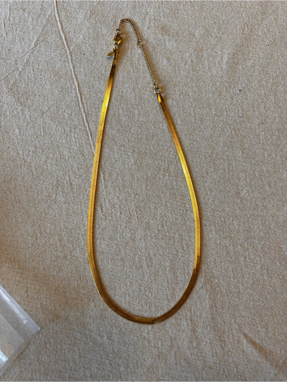 Madewell Gold Herringbone Necklace